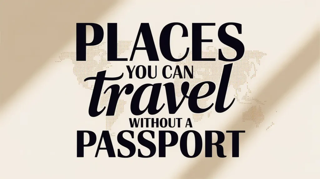Places You Can Travel Without a Passport